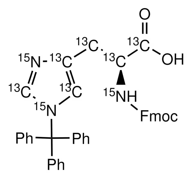 N-FMOC-3-(triphenylmethyl)-L-histidine structure, CAS 128545-09-5