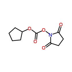 N-(Cyclopentyloxycarbonyloxy)succinimide structure, CAS 128595-07-3