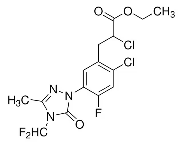 Carfentrazone structure, CAS 128621-72-7