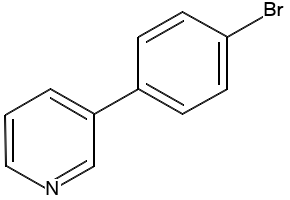 3-(4-Bromophenyl)pyridine structure, CAS 129013-83-8