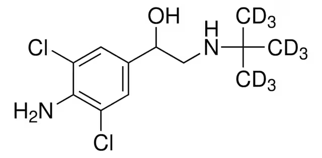 Clenbuterol-D9 structure, CAS 129138-58-5