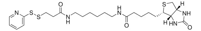 N-[6-(Biotinamido)hexyl]-3'-(2'-pyridyldithio)propionamide structure, CAS 129179-83-5