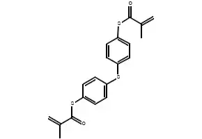 Bis(4-methacryloylthiophenyl) sulfide structure, CAS 129283-82-5