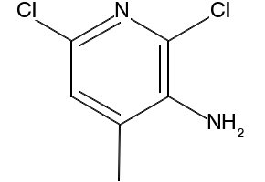 2,6-Dichloro-4-methyl-3-aminopyridine structure, CAS 129432-25-3