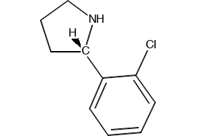 2-(2-Chlorophenyl)pyrrolidine structure, CAS 129540-21-2
