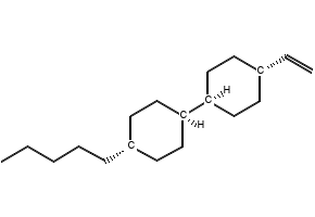 trans,trans-4-Pentyl-4'-vinylbicyclohexyl structure, CAS 129738-34-7