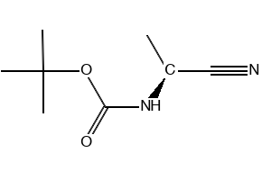 Boc-L-Ala-nitrile structure, CAS 130013-83-1