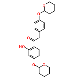 1,2-(2'-Hydroxyl-4',4''-bis-alpha-pyranol)diphenylethanone structure, CAS 130064-21-0