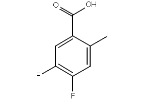 4,5-Difluoro-2-iodobenzoic acid structure, CAS 130137-05-2