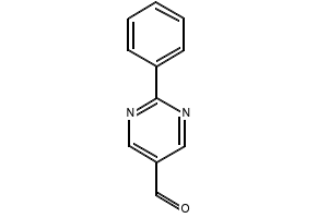 2-Phenylpyrimidine-5-carboxaldehyde structure, CAS 130161-46-5