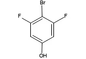 4-Bromo-3,5-difluorophenol structure, CAS 130191-91-2