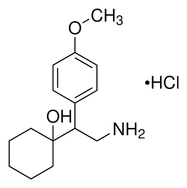 1-[2-Amino-1-(4-methoxyphenyl)-ethyl]-cyclohexanol hydrochloride structure, CAS 130198-05-9