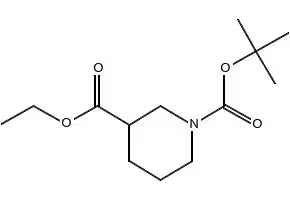 Ethyl 1-Boc-3-piperidinecarboxylate structure, CAS 130250-54-3