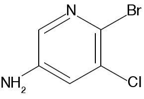 5-Amino-2-bromo-3-chloropyridine structure, CAS 130284-52-5