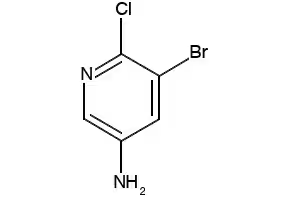 2-Chloro-3-bromo-5-aminopyridine structure, CAS 130284-53-6