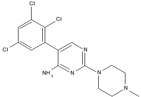 Sipatrigine structure, CAS 130800-90-7