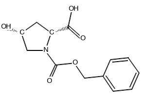 (2S,4S)-1-(Benzyloxycarbonyl)-4-hydroxypyrrolidine-2-carboxylic acid structure, CAS 130930-25-5