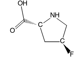 (2R,4S)-4-Fluoropyrrolidine-2-carboxylic acid structure, CAS 131176-02-8