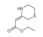(2Z)-3-Thiomorpholinylideneacetic acid ethyl ester structure, CAS 131228-81-4