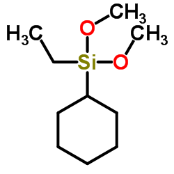 Cyclohexylethyldimethoxysilane structure, CAS 131390-30-2
