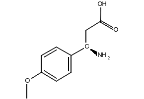(R)-3-Amino-3-(4-methoxyphenyl)propionic acid structure, CAS 131690-57-8