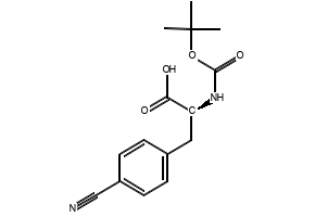 (S)-N-Boc-4-Cyanophenylalanine structure, CAS 131724-45-3