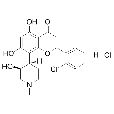 Flavopiridol hydrochloride structure, CAS 131740-09-5