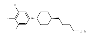 1,2,3-Trifluoro-5-(trans-4-pentylcyclohexyl)benzene structure, CAS 131819-22-2