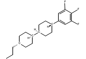 trans-4-(3,4,5-Trifluorophenyl)-trans-4'-propylbicyclohexane structure, CAS 131819-23-3