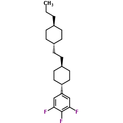 1,2,3-Trifluoro-5-[trans-4-[2-(trans-4-propylcyclohexyl)ethyl]cyclohexyl]benzene structure, CAS 131819-24-4
