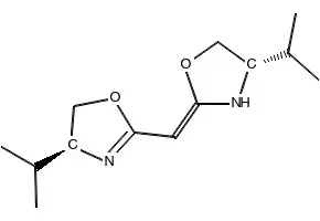 Bis[(4S)-(1-methylethyl)oxazolin-2-yl]methane structure, CAS 131833-90-4
