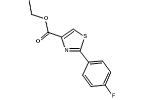 2-(4-Fluorophenyl)thiazole-4-carboxylic acid ethyl ester structure, CAS 132089-35-1
