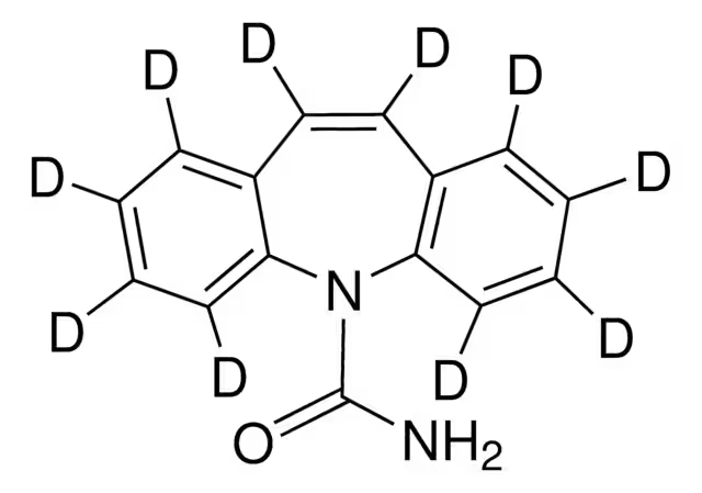 Carbamazepine-D10 structure, CAS 132183-78-9