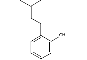 2-(3-Methylbut-2-enyloxy)phenol structure, CAS 132277-33-9
