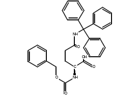 N-Cbz-N'-trityl-L-glutamine structure, CAS 132388-60-4