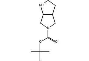 Hexahydropyrrolo[3,4-b]pyrrole-5-carboxylic acid tert-butyl ester structure, CAS 132414-81-4