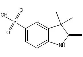 2,3,3-Trimethyl-3H-indole-5-sulfonic acid structure, CAS 132557-73-4