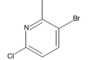 3-Bromo-6-chloro-2-methylpyridine structure, CAS 132606-40-7