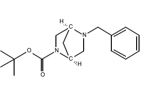 (1S,4S)-5-(Phenylmethyl)-2,5-diazabicyclo[2.2.1]heptane-2-carboxylic acid tert-butyl ester structure, CAS 132666-68-3