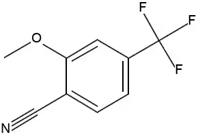 2-Methoxy-4-(trifluoromethyl)benzonitrile structure, CAS 132927-08-3