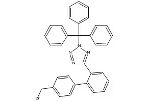 5-[4'-(Bromomethyl)-[1,1'-biphenyl]-2-yl]-2-(triphenylmethyl)-2H-tetrazole structure, CAS 133051-88-4