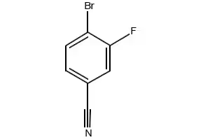 4-Bromo-3-fluorobenzonitrile structure, CAS 133059-44-6