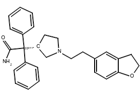 Darifenacin structure, CAS 133099-04-4