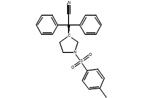 (S)-3-(1-Cyano-1,1-diphenylmethyl)-1-tosylpyrrolidine structure, CAS 133099-09-9