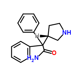 (S)-alpha,alpha-Diphenyl-3-pyrrolidineacetamide structure, CAS 133099-11-3