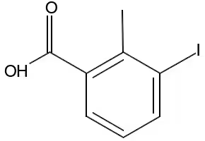 3-Iodo-2-methylbenzoic acid structure, CAS 133232-56-1