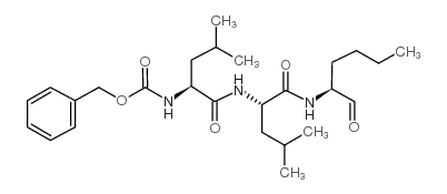 Cbz-leucinyl-leucinyl-norleucinal structure, CAS 133407-83-7
