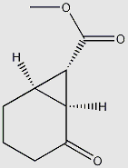 (1alpha,6alpha,7alpha)-2-Oxobicyclo[4.1.0]heptane-7-carboxylic acid methyl ester structure, CAS 134176-20-8