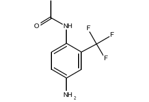 4-Amino-2-(trifluoromethyl)acetanilide structure, CAS 134514-34-4