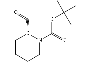 (R)-2-Formyl-1-piperidinecarboxylic acid tert-butyl ester structure, CAS 134526-69-5